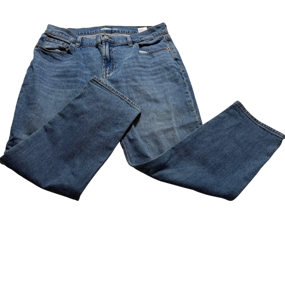 Old‎ Navy Boyfriend Jeans Women 10 Petite Blue Mid Rise Straight Leg Medium Wash